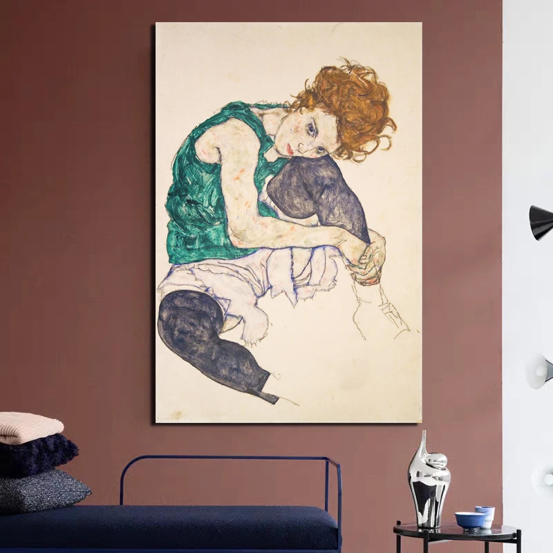 Egon Schiele студийная проекция печать гостиная украшение для дома художественное