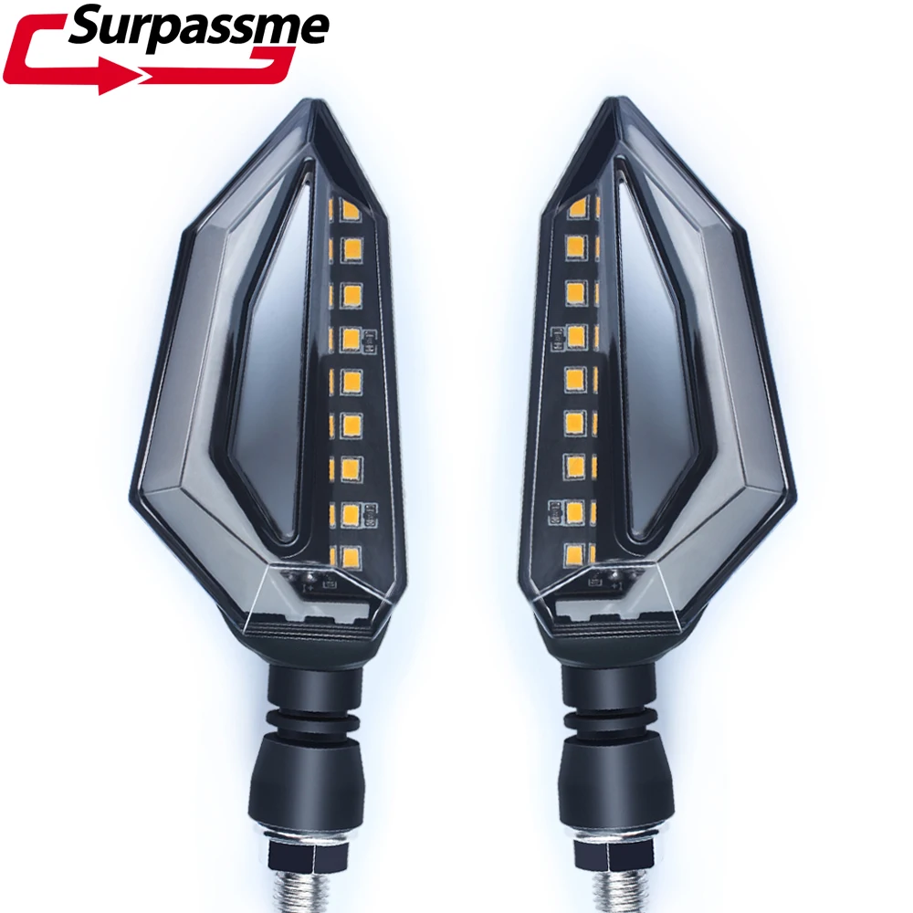 Universal Motorcycle 18 LED Turn Signal Lights Blinker Front Rear Tail For Motorbike Dirt Bike Scooter Accessories |