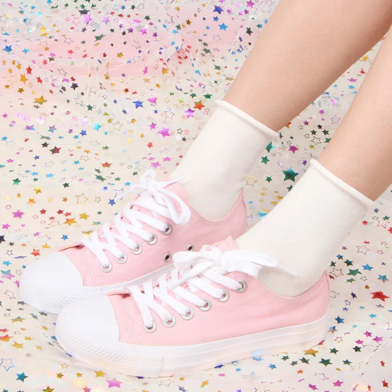 Harajuku Korean wild cotton candy-colored retro student relent wild breathable sports and leisure women's socks