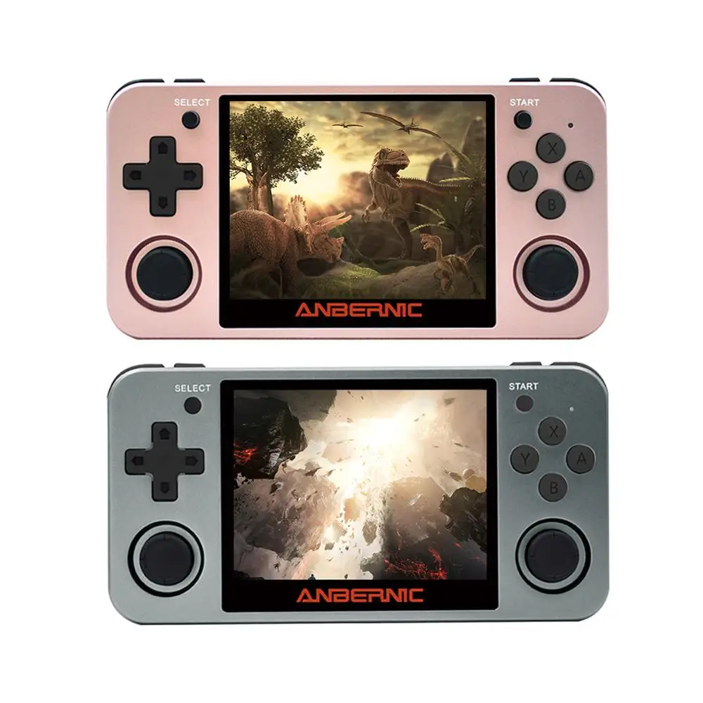 Powkiddy Rg350 Handheld Game Console Rg350m Metal Shell Console Open