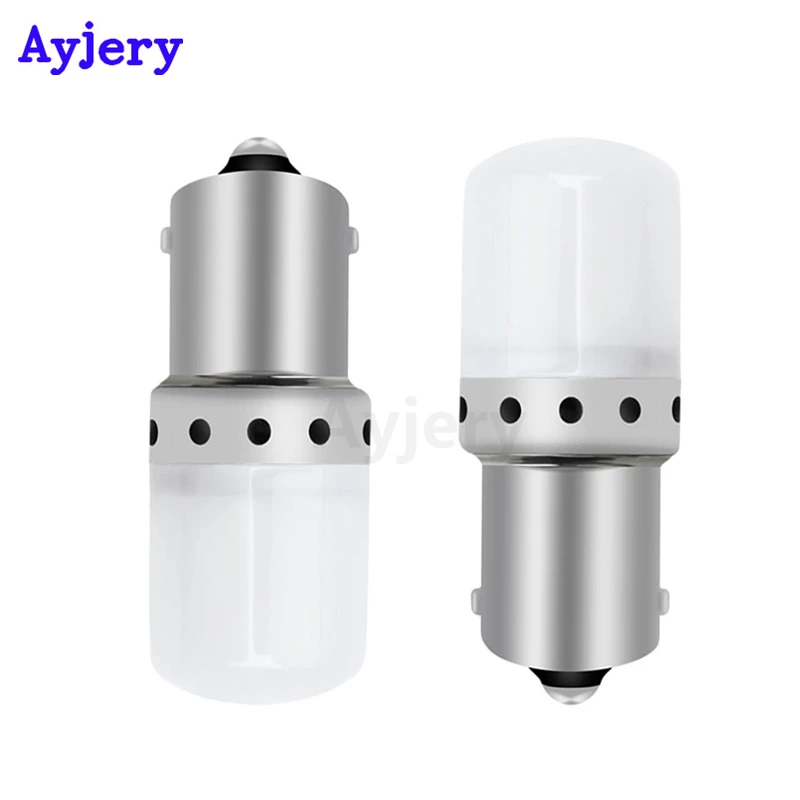 AYJERY 10 шт. новейший P21W 1156 BA15S 9 Светодиодный светильник 3030 SMD белая лампа Поворотный