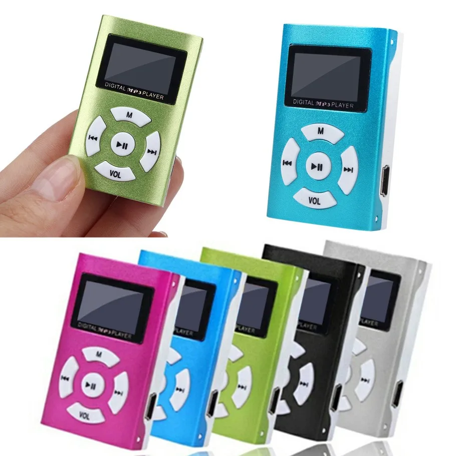 Hifi USB мини MP3 музыкальный плеер с ЖК-экраном Поддержка 32 ГБ Micro SD TF карта спортивный модный бренд стиль Rechargeab модный MP3