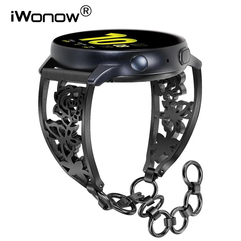 Ремешок из нержавеющей стали для Samsung Galaxy Watch 42 мм/Active 2 40 мм 44 мм/Gear Sport / S2|Ремешки