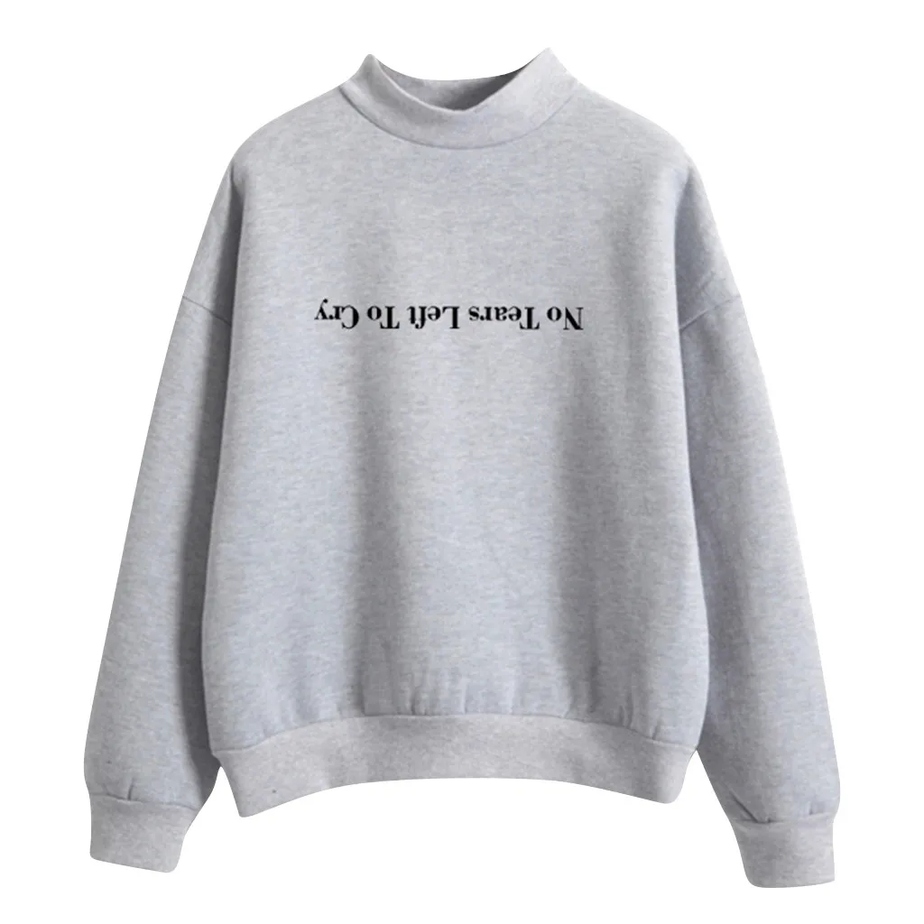 

Womail Womens sweatshirts pullover billie eilish hoodie Womens Casual Solid Long Sleeve Letter Sweatshirt Tops Blouse D300722