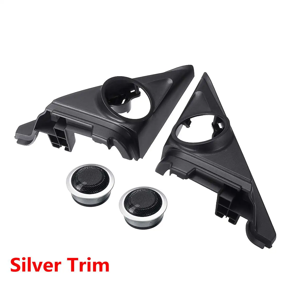 

2x Car triangle head tweeter Horns Cover Case Front Door Tweeter Speaker Bezel For Honda For Accord 2018-2019