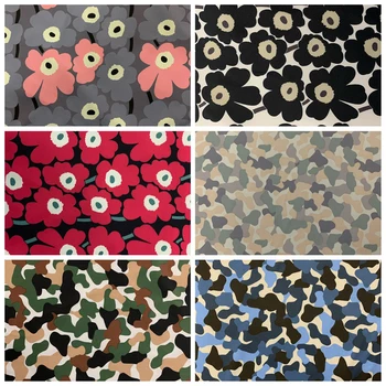 

Flower camouflage cartoon waterproof Polyester Fabric Patchwork ,curtain. tablecloth,Printed Quilting Home For Sewing 145*90cm