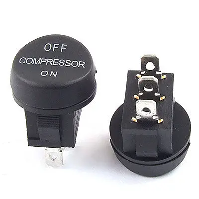 AC 6A/250V 10A/125V 3 Pin ON/ON SPDT 2 оснастки в перекидной клавишный выключатель 5