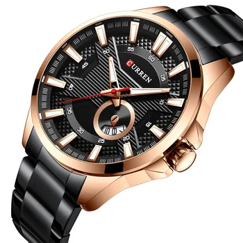 

Curren 8372 Mens Watches Men Military Sport Watch Full Steel Quartz Wristwatch erkek saat Relogio Masculino