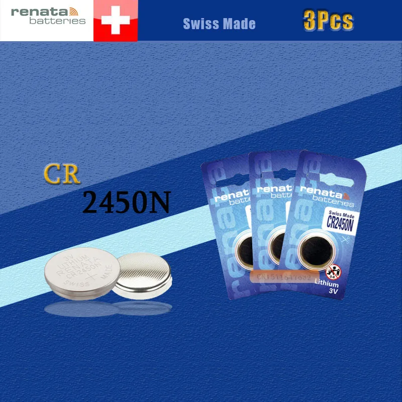 3 X renata литиевая батарея CR2450 в % 100 оригинальный бренд 2450 | Электроника