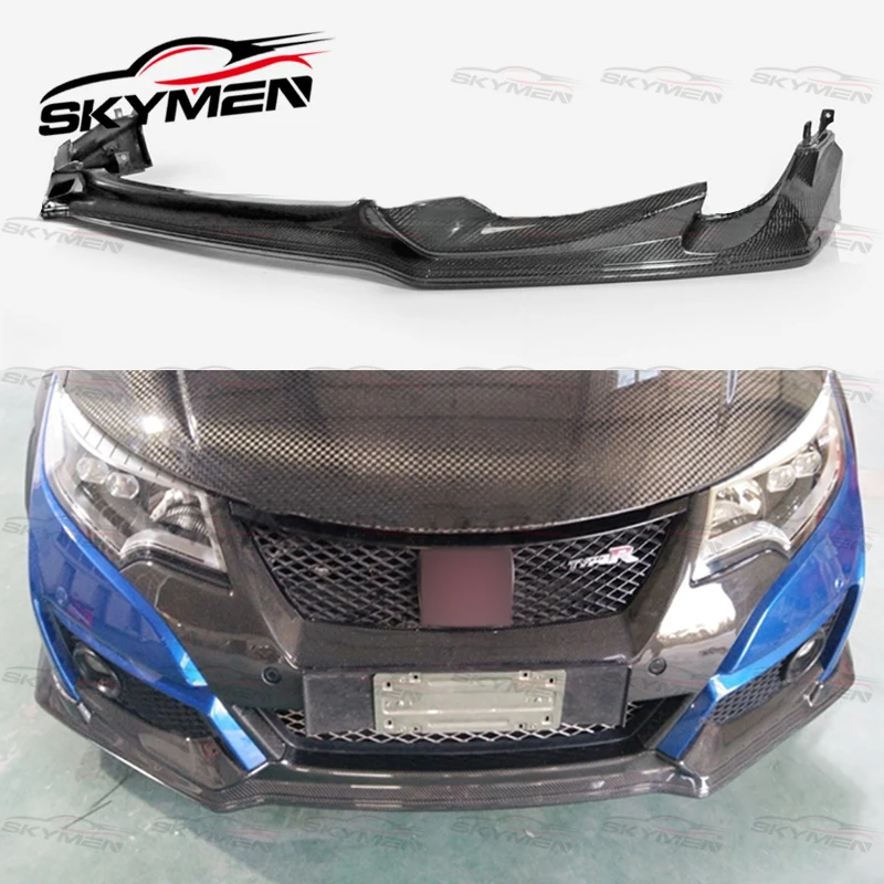 For-15-17-Civic-Type-R-FK2-OEM-Style-Carbon-Fiber-Glass-Front-Lower-Lip ...