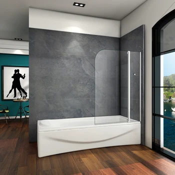 

Bath screen Swing Rotating 4mm Profile Gray Matte 100x140cm - 1 Fixed Blade + Swing