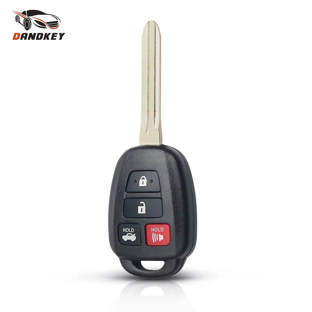 Dandkey 3+ 1 4 кнопки дистанционного ключа автомобиля чехол для Toyota CAMRY Corolla 2012 2013 Fob крышка с ключа TOY43