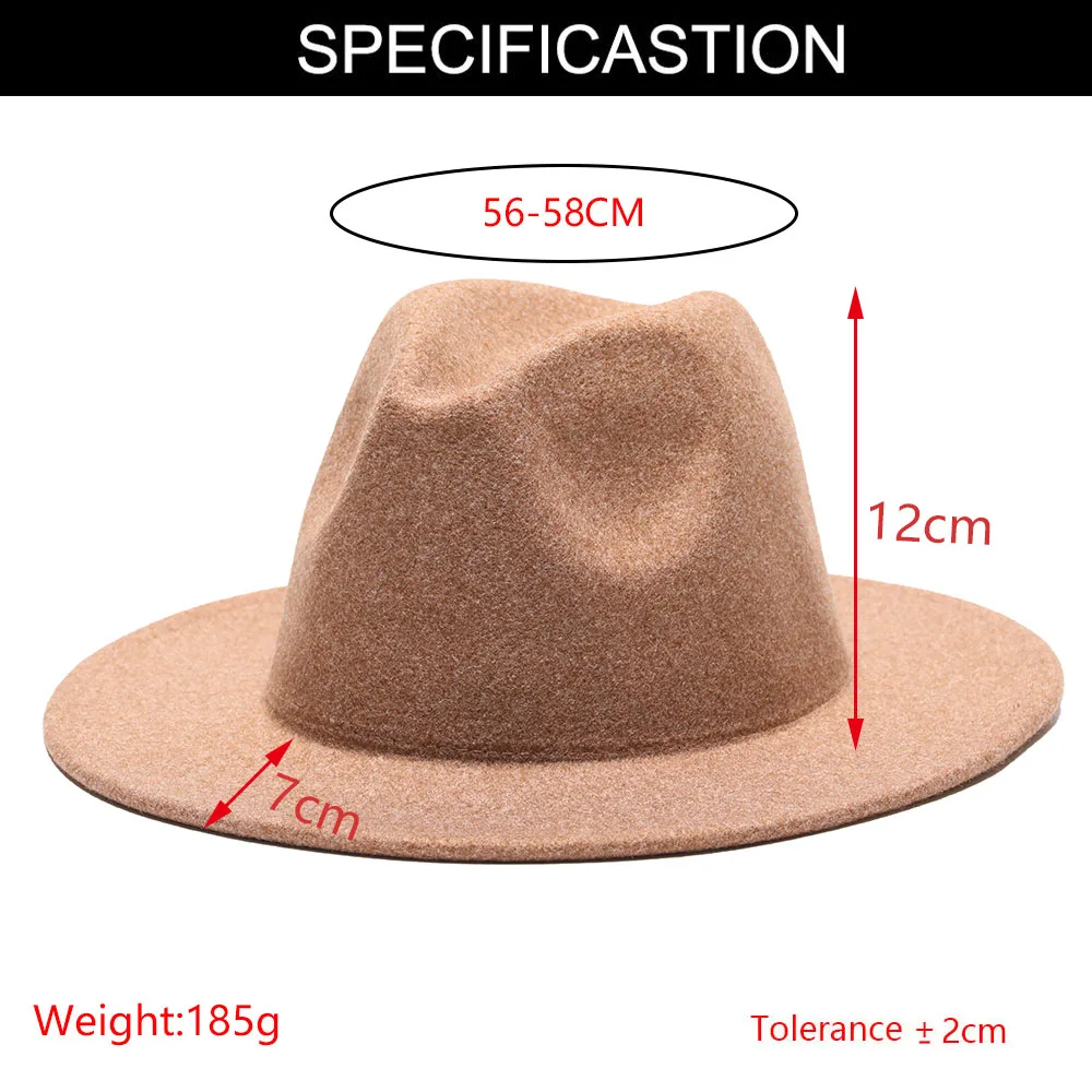 red fedora 2020 winter fedora hats for women fashion Flat wide Brim Soft wool Jazz Fedora Hats for men Leopard goth top vintage wedding Hat grey fedora