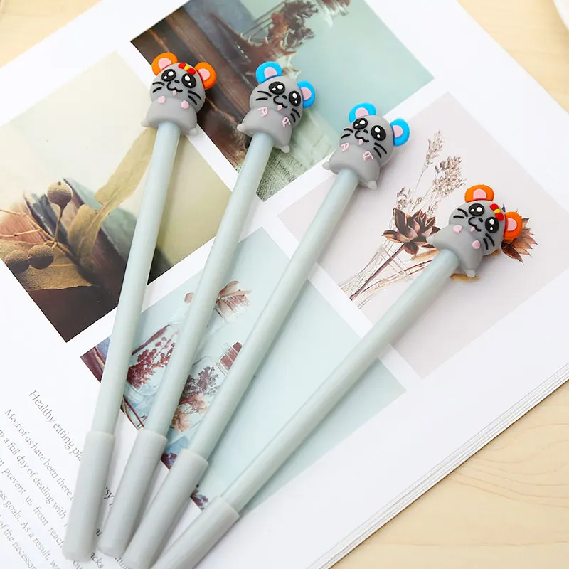 12 шт./компл. креативная забавная крыса животное гелевые ручки Мышь мыши кавайные