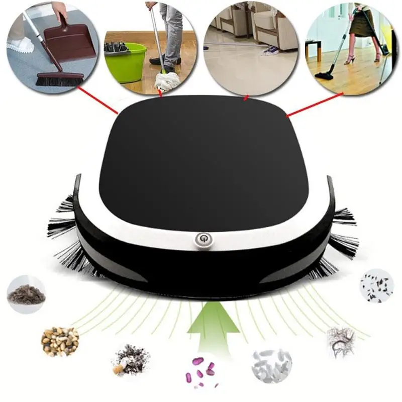 

Smart Vacuum Cleaner Auto Cleaning Robot Auto Sweeping Robot 300PA Wet and Dry Automatic Rechargeable Premium Carpet Dust