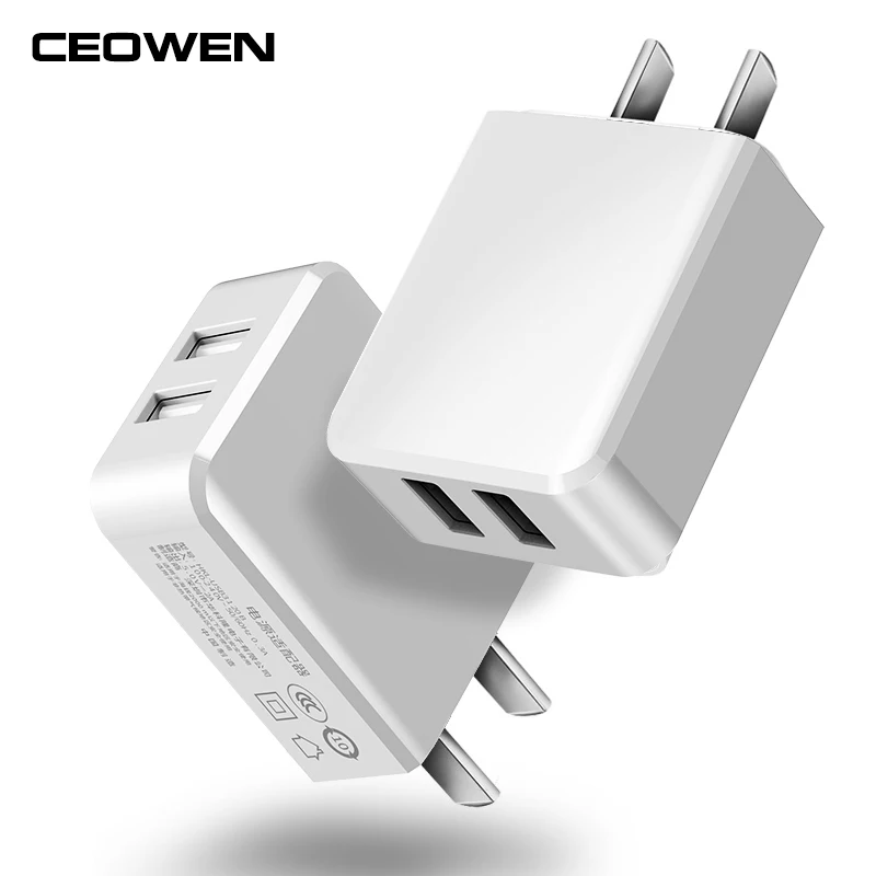 USB зарядное устройство CEOWEN 5 в 2 1 А мобильный телефон быстрое 3C US вилка дорожный