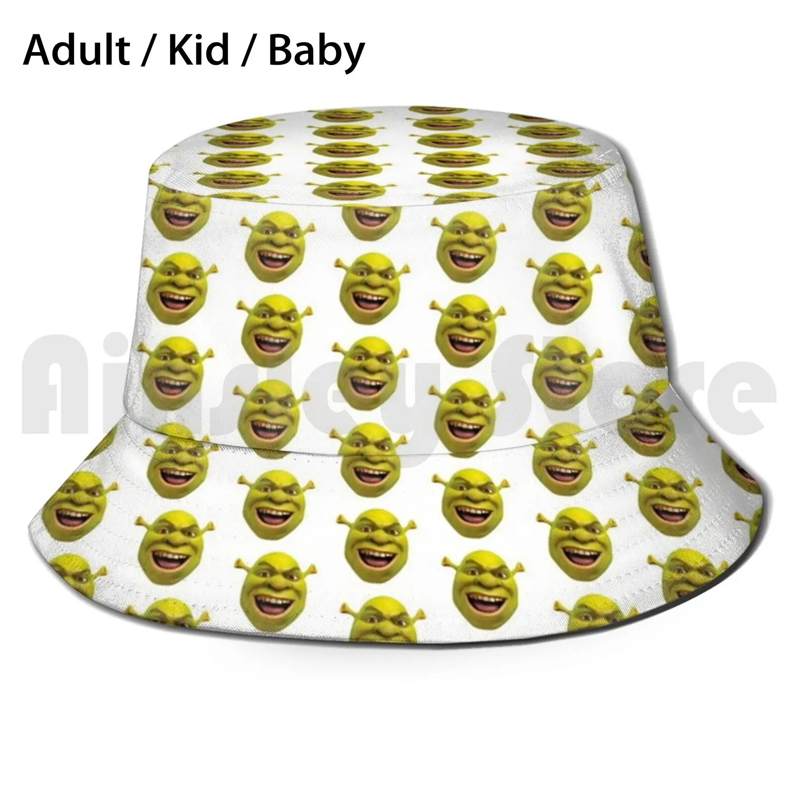 Little Shrek Meme Sun Hat Foldable Uv 