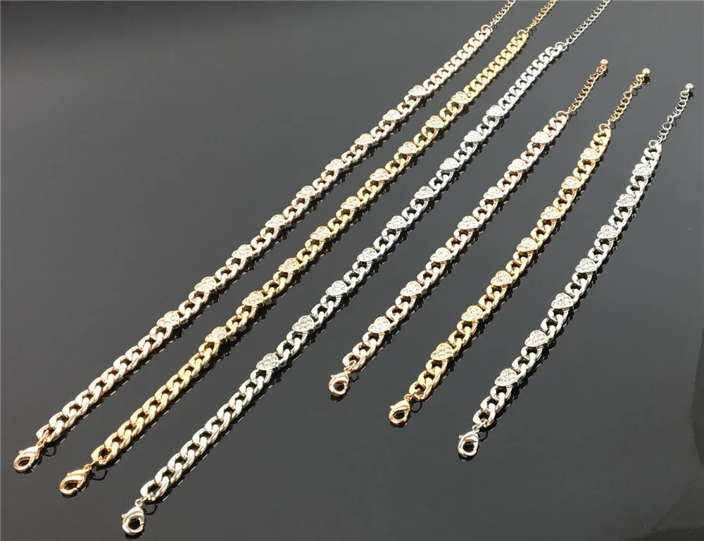 view heart choker bracelet set
