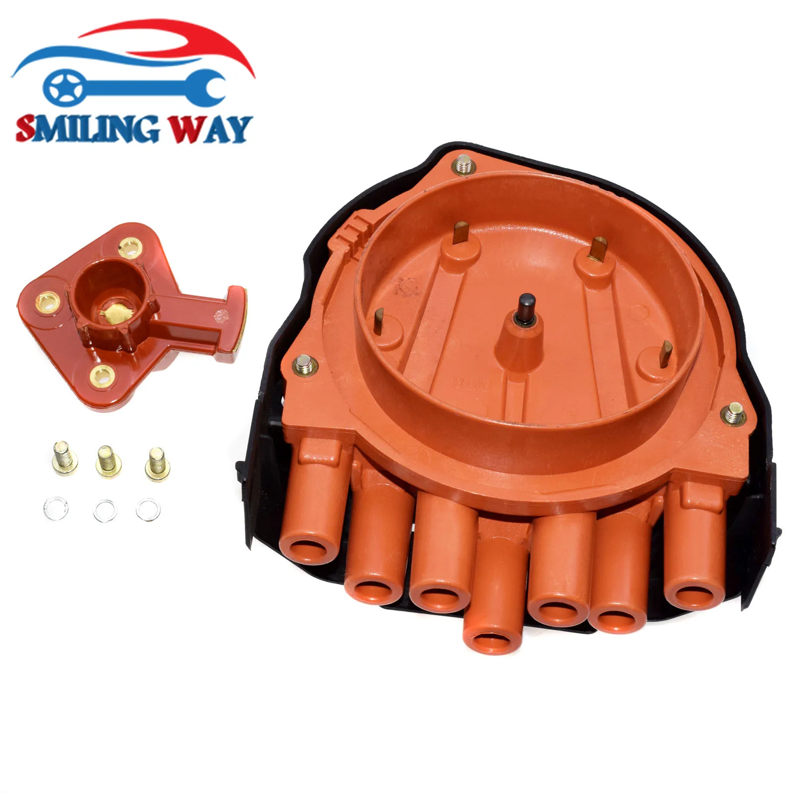 SMILING WAY# Distributor Rotor & Cap For BMW E30 E28 E34 E24 E23 E32 E38 E31 325i 525i 535i 735i 735iL 325is 325iX 525e 745i