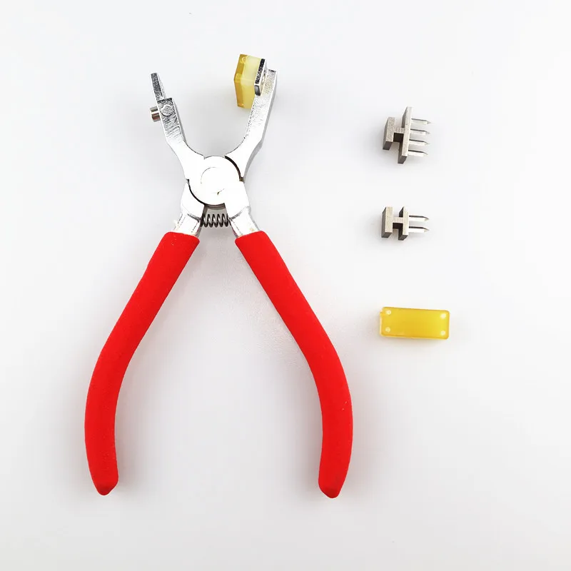 DIY кожаный инструмент алмазное долото зажим тихий ромбовидный зажим Модернизированный перфоратор 4 мм метод вырезания зуба 2+ 4