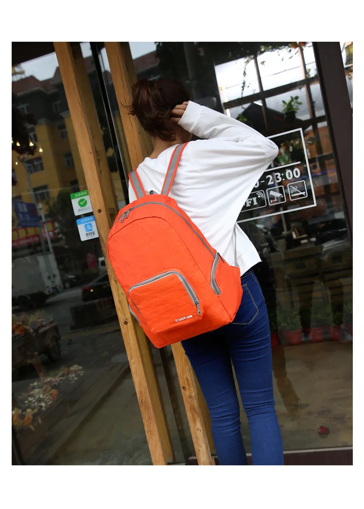 New Style Outdoor Folding Backpack AOTIAN Waterproof Nylon Ultra-Light Storgage Bag Manufacturers 1074