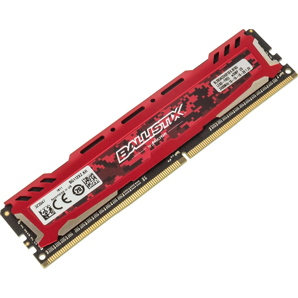 Память DDR4 8Gb 2400MHz Crucial BLS8G4D240FSEK RTL PC4-19200 CL16 DIMM 288-pin 1.2В kit