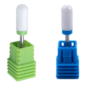 

2Pcs Ceramic Nail Drill Bit Shank Pedicure Rotary File Tool - Bt003-C & Bt003-M