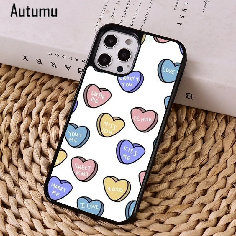 Чехол для телефона Candy Hearts crazy iPhone 12 13 mini X XS XR 11 Pro Max SE 2020 5 6S 7 8 Plus Samsung Galaxy S9 S10 S20 S21 |
