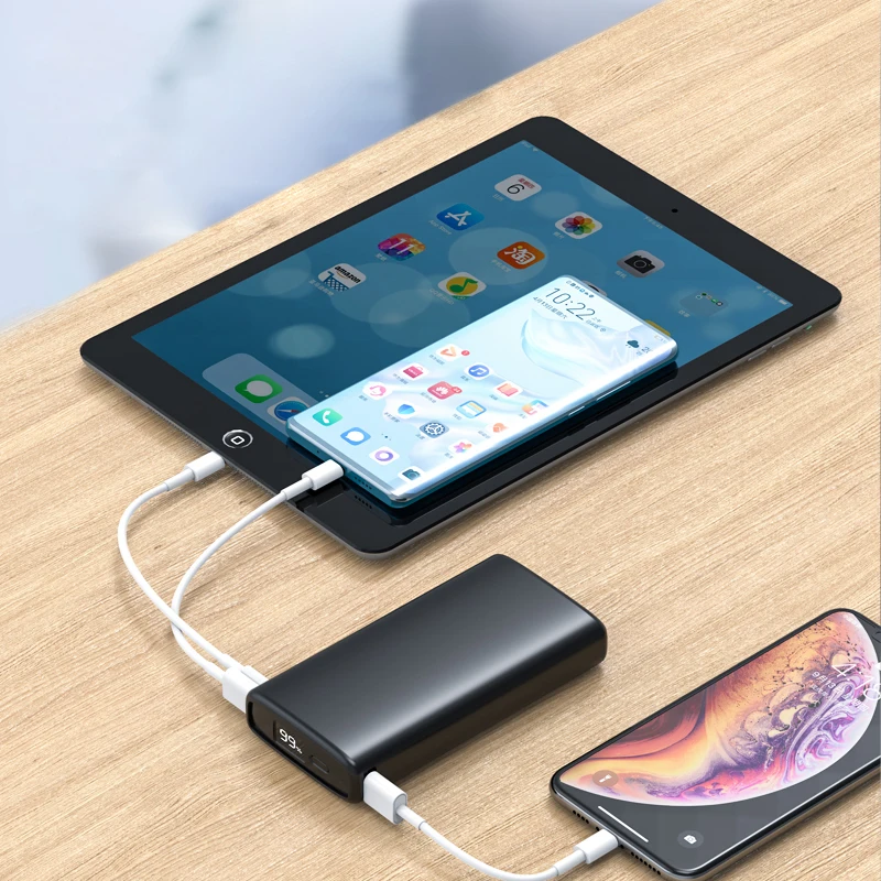 PZOZ 20000 мАч Внешний аккумулятор USB C PD быстрое зарядное устройство для iPhone samsung xiaomi type C Быстрая зарядка 3,0 USB внешний аккумулятор