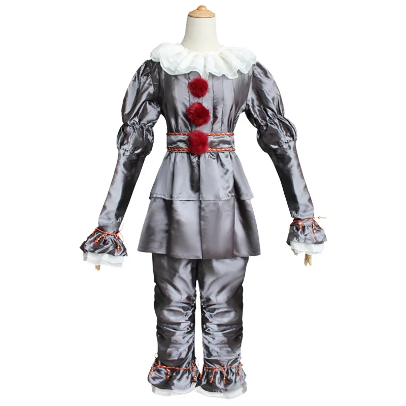 Stephen King's It Pennywise Косплей страшные костюмы костюм Джокера Хэллоуин вечерние для взрослых мужчин и женщин одежда