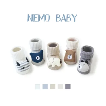 

Children's Socks Autumn Embroidered Doll Baby Socks Non-slip Glue Floor Socks Baby Toddler Socks
