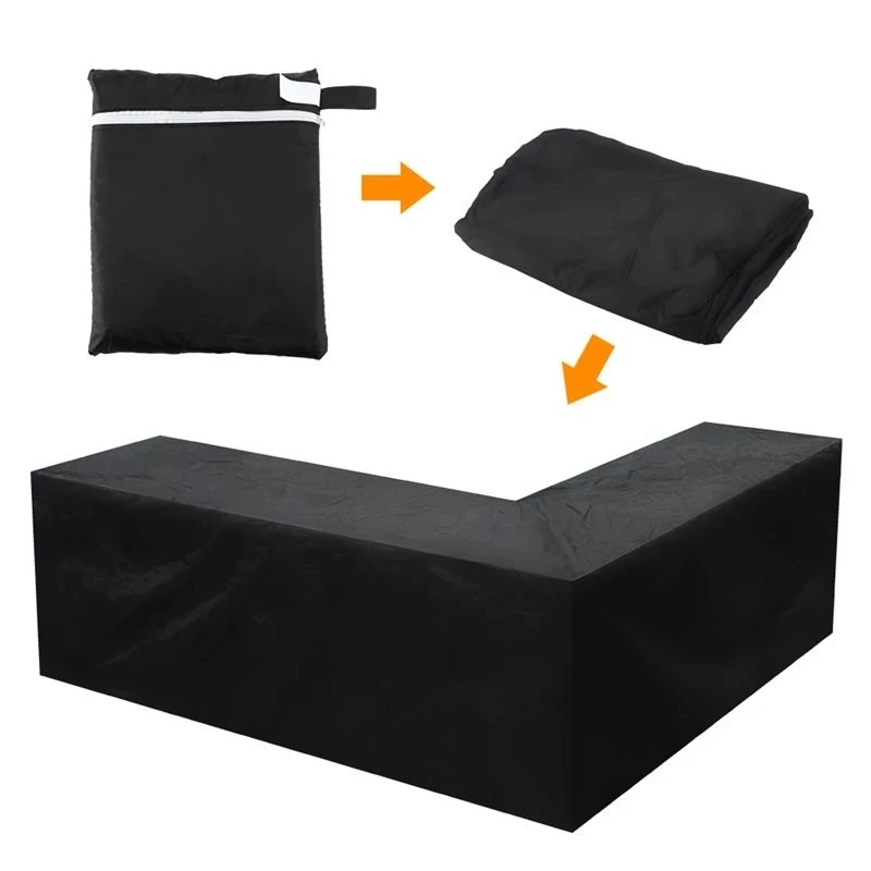 L Shape All-Purpose Covers Sofa Cover Rattan Patio Garden Furniture Protective Cover Outdoor Dust Covers 2