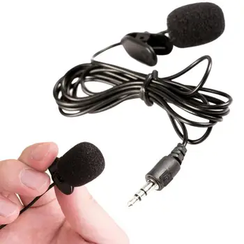 

Professional Mini Audio Mic Mini Tie Clip On Lavalier Microphone Lapel Mic For PC Wireless Transmitter Мини-зажим для микрофона
