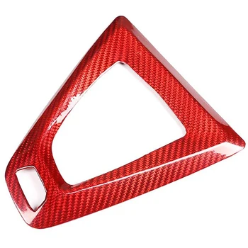 

for M2 F87 M3 F80 M4 F82 M5 M6 Car Interior Gear Shift Cover Trim Red Carbon Fiber Console Gear Box Frame Accessories
