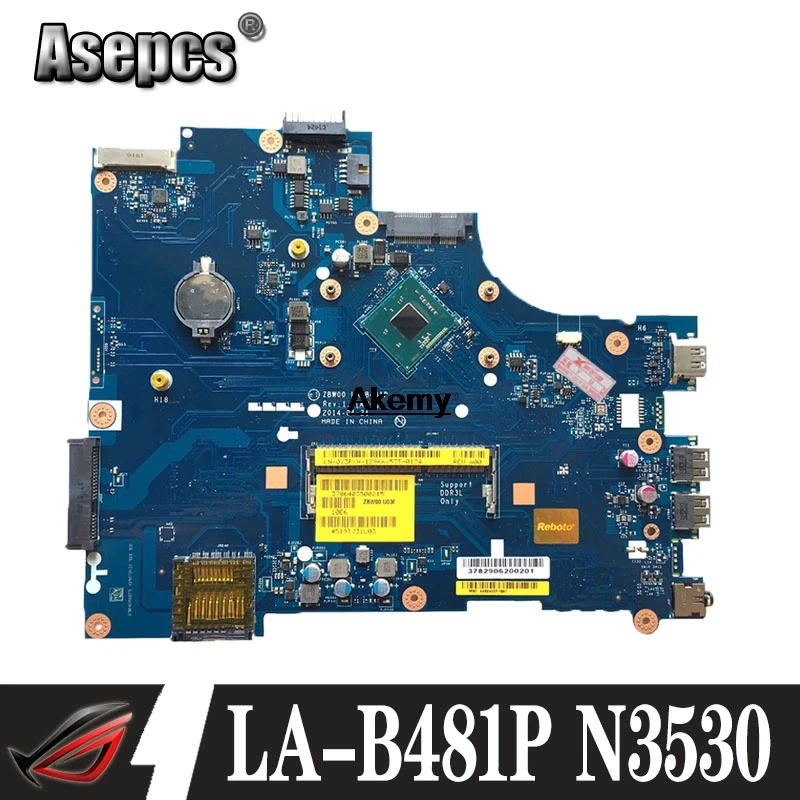 

Laptop motherboard for DELL Inspiron 15 3531 PC Mainboard N3530 CPU 0Y3PXH LA-B481P full tesed DDR3