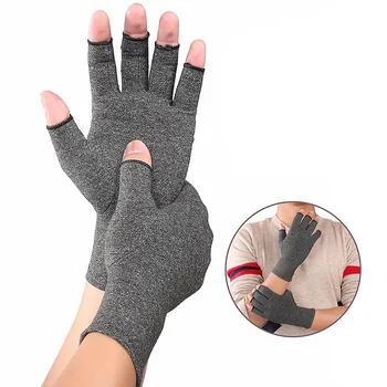 

1Pair Compression Arthritis Gloves Wrist Support Cotton Joint Pain Relief Hand Brace Women Men Therapy Wristband Health Care NS