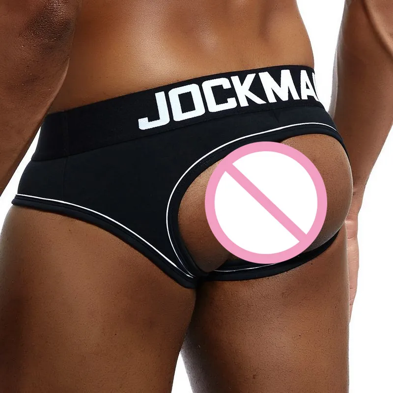 JOCKMAIL Брендовое Мужское нижнее белье с открытой спиной сексуальное двойное