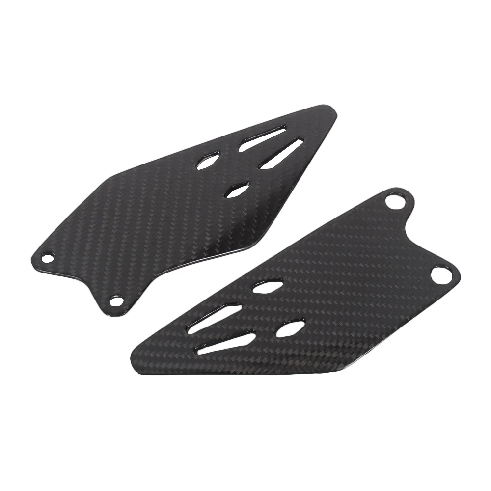 Real Carbon Fiber Motorcycle Heel Guard, Placa