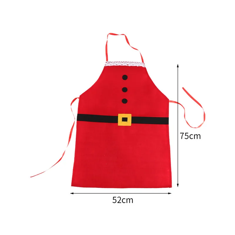 Christmas Aprons Adult Santa Claus Elf Apron for Women Men Dinner Evening Party Decorations Xmas Festival Suppliers Christmas