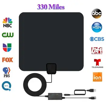 

330 Miles TV Antenna Amplified HD Digital TV Indoor Antenna 4K 1080P Adjustable Amplifier Signal Booster With Freeview Channels