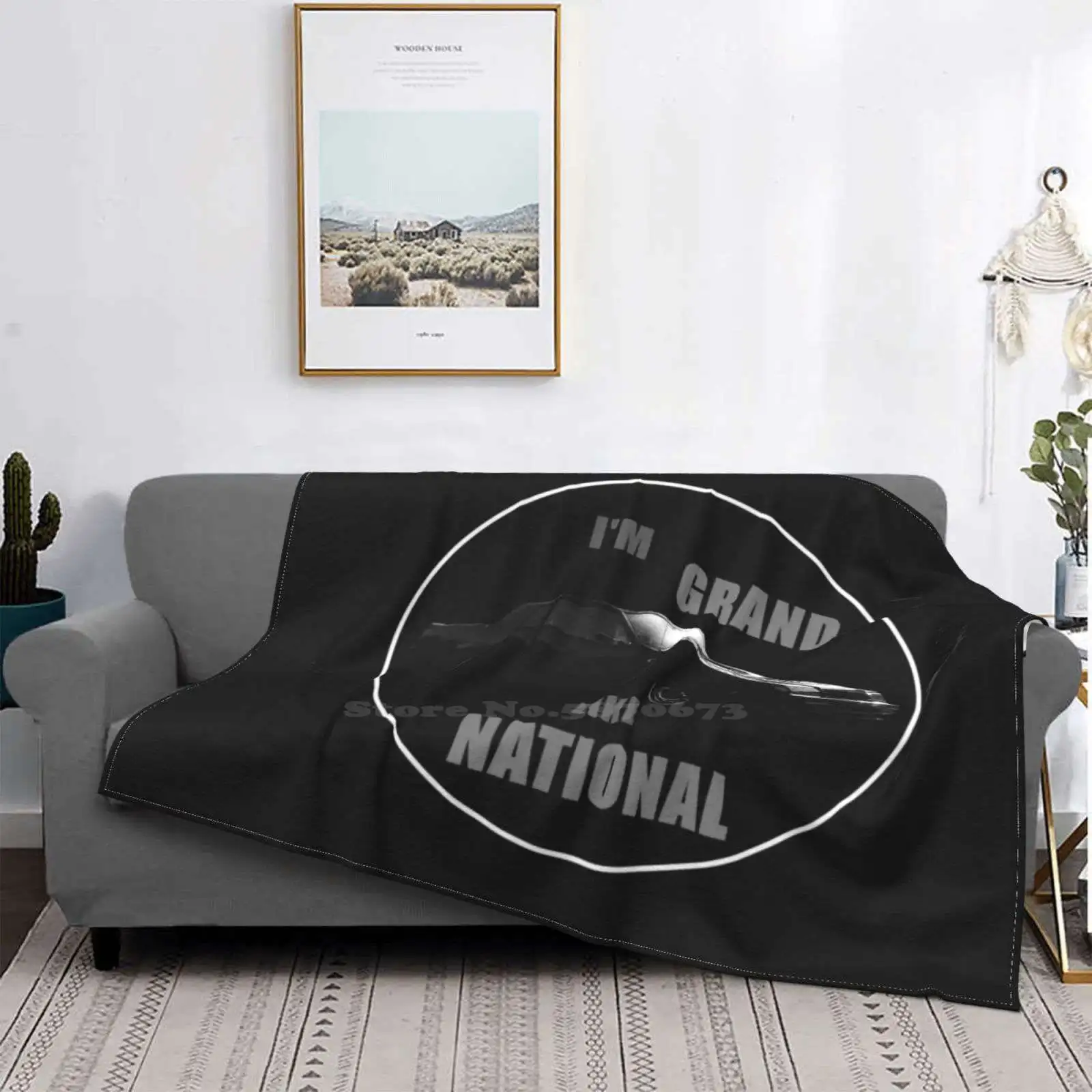 

I'm Grand Like National Hot Sale Printing High Qiality Warm Flannel Blanket Flowatious Grand National Classic Classic Car Buick