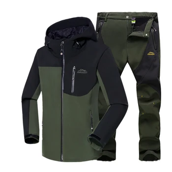 

Men's Winter Jackets Warm Suit Outdoor Trekking Breathable jacket Suit For Fishing Climbing Camping Windstopper Sport Jacket