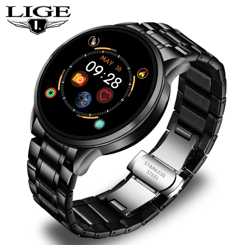 Lige 2020 New Luxury Watch Men Sport Waterproof Fitness Tracker Heart Rate  Sphygmomanometer Pedometer Android Ios Watch Woman - Digital Wristwatches -  AliExpress