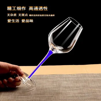 

christmas juice cup Wedding Part Crystal color red wine goblet, goblet, champagne goblet, Burgundy goblet, Bordeaux blue goblet