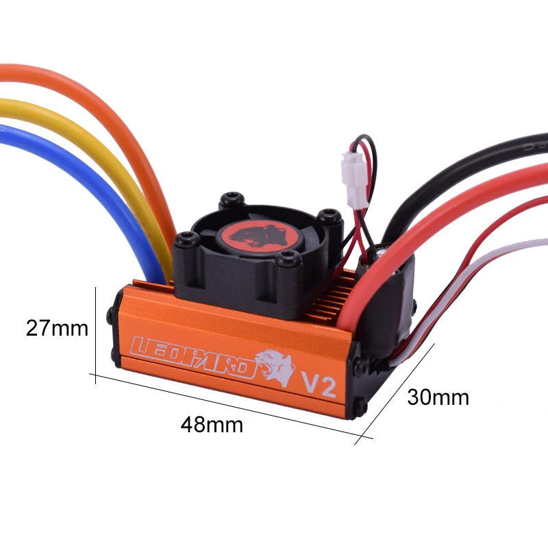 SKYRC Leopard 10,0 T 3930KV бесщеточный двигатель 60A бесщеточный ESC светодиодный набор карт для программирования мощность комбинированная система для 1/10 RC автомобиль грузовик