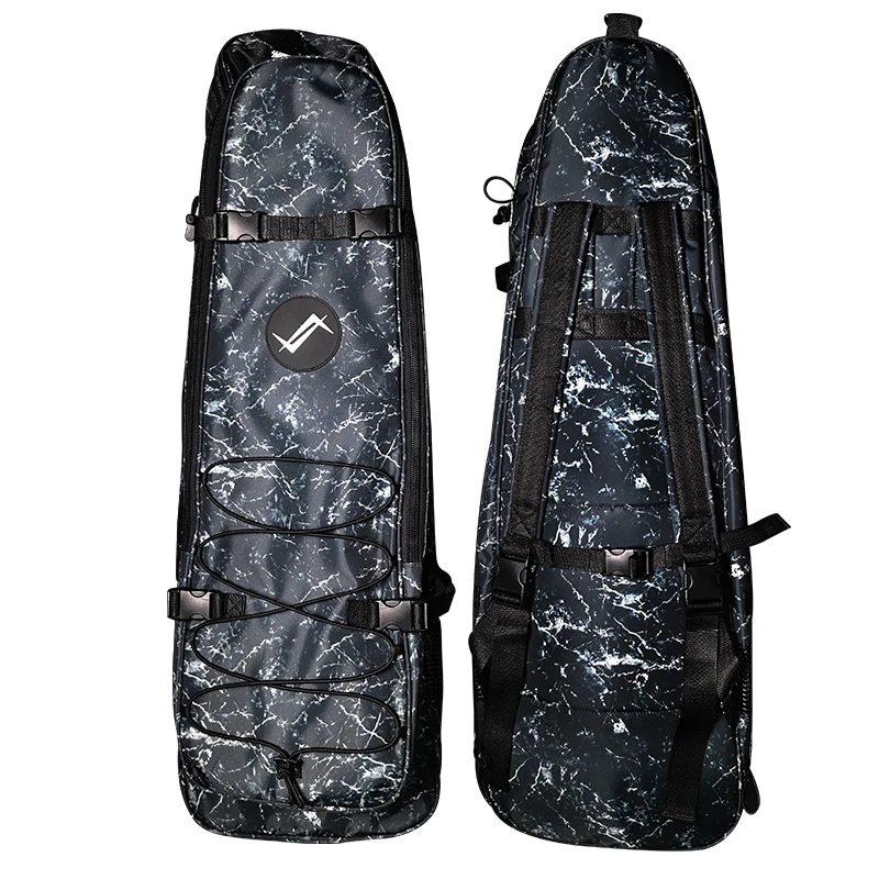 Freediving long fins bag Apnea walk Backpack Foam Support 