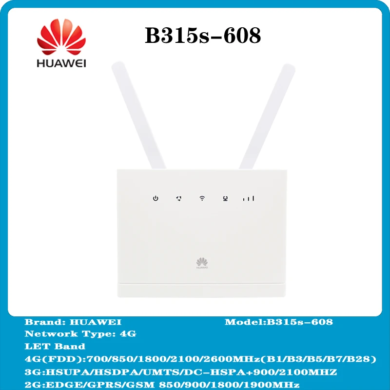 Разблокированный новый huawei маршрутизатор Wi-Fi B315 B315s-608 CPE 150 Мбит/с 4 аппарат не