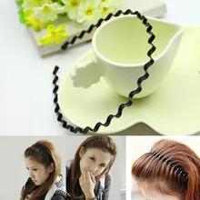 Черные волнистые волосы зажим для женщин унисекс черный волнистый наголовный обруч повязка на голову для мужчин инструменты для девочек аксессуары для укладки волос