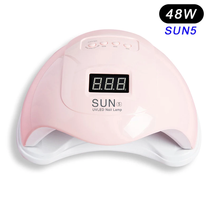 RainSolid SUN5 УФ светодиодная лампа для сушки ногтей всех гелей 48 Вт/36 Вт/6 Вт 24