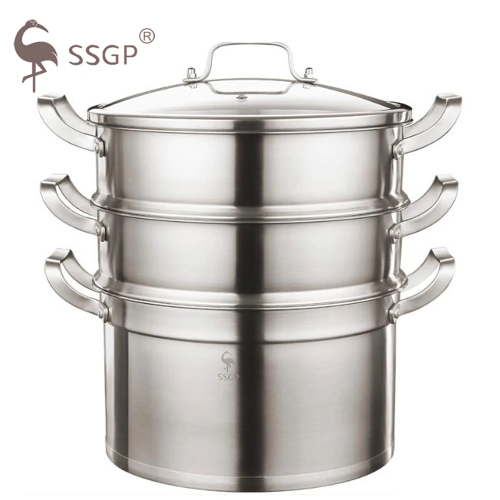 Двухслойный отпариватель из нержавеющей стали 304 толстая туловищем большая